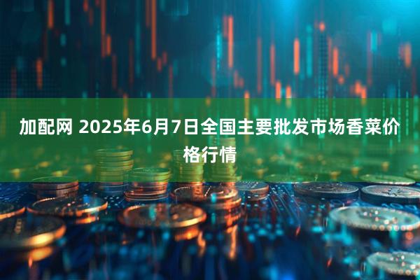 加配网 2025年6月7日全国主要批发市场香菜价格行情